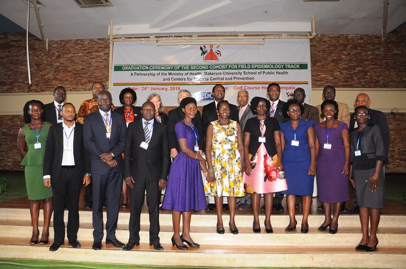 The Uganda Public Health Fellowship Program holds its 2nd Graduation of Fellows