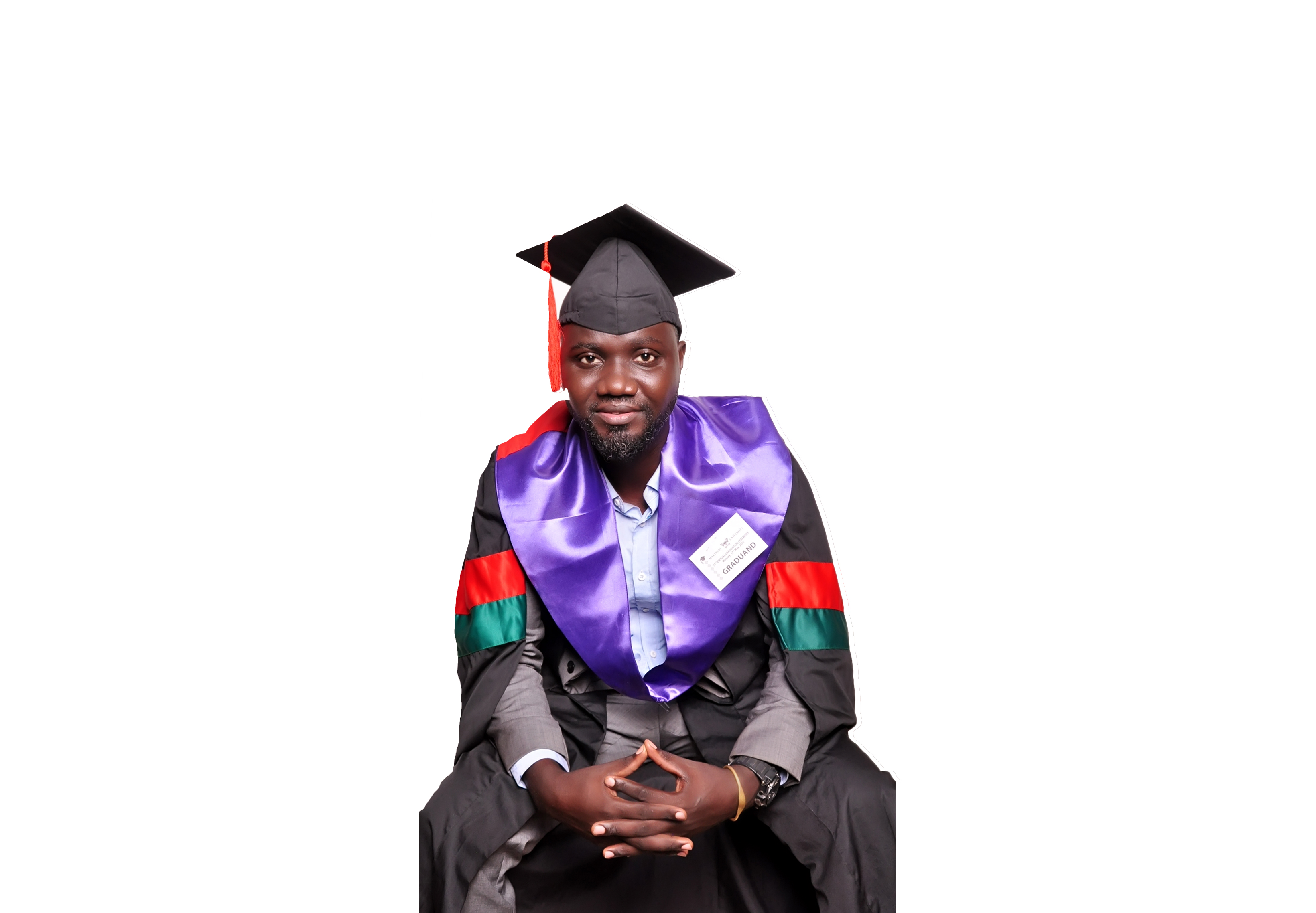 Meet Edson Mwebesa the first graduand in the pioneer class of Master of Biostatistics at Makerere University   