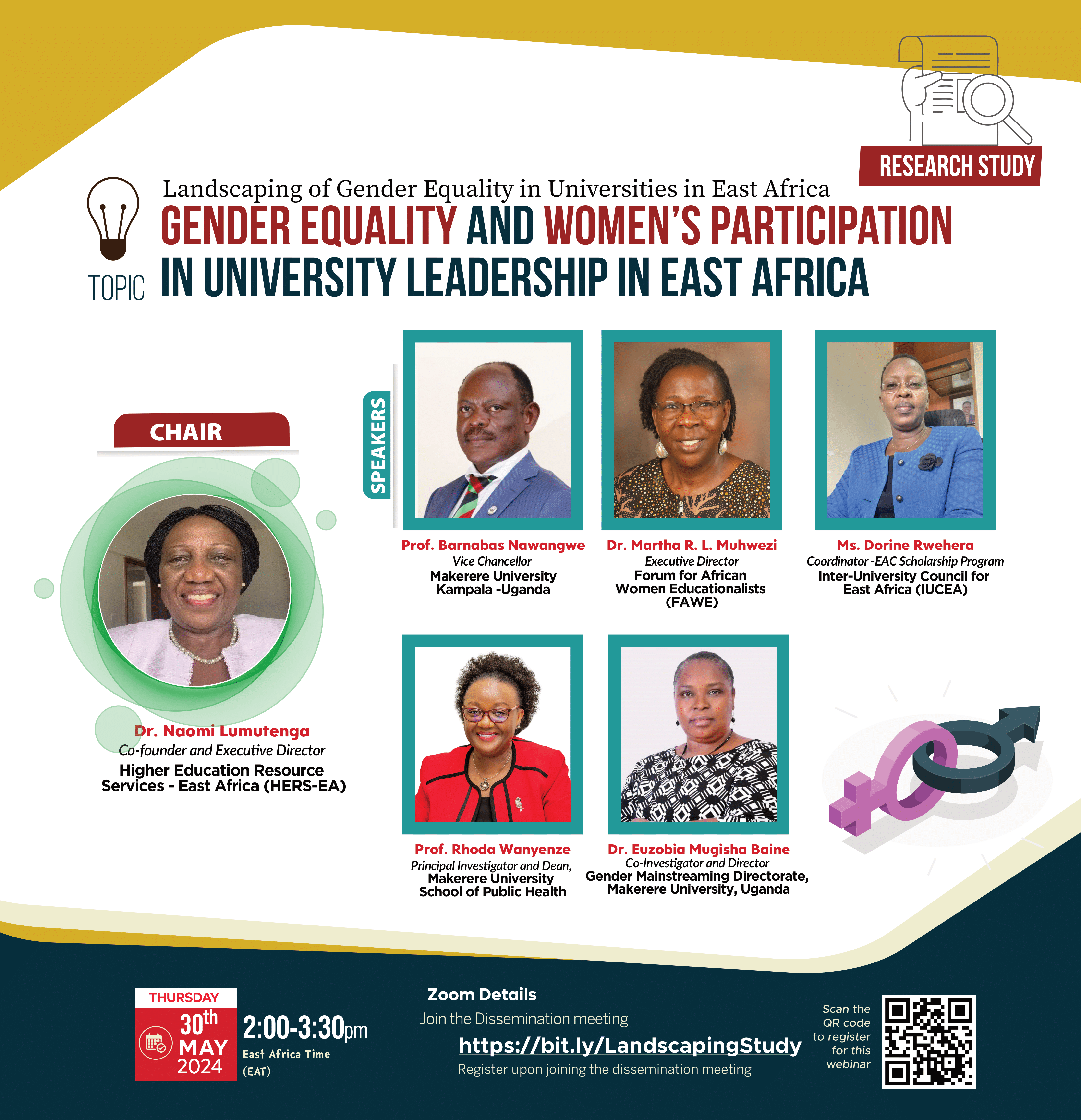Virtual Dissemination | Landscaping of Gender Equality in Universities in East Africa