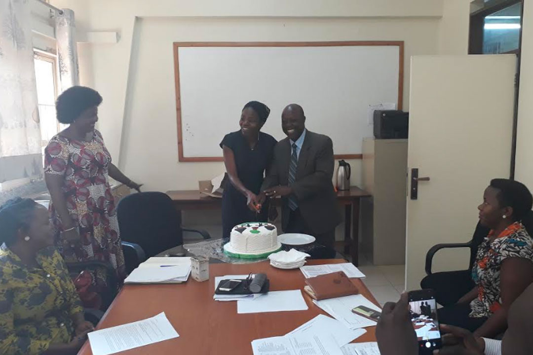 And thereafter it was time to celebrate!  The other members in attendance also thanked Dr. Ssempebwa for his leadership and wished him well in his next undertakings.