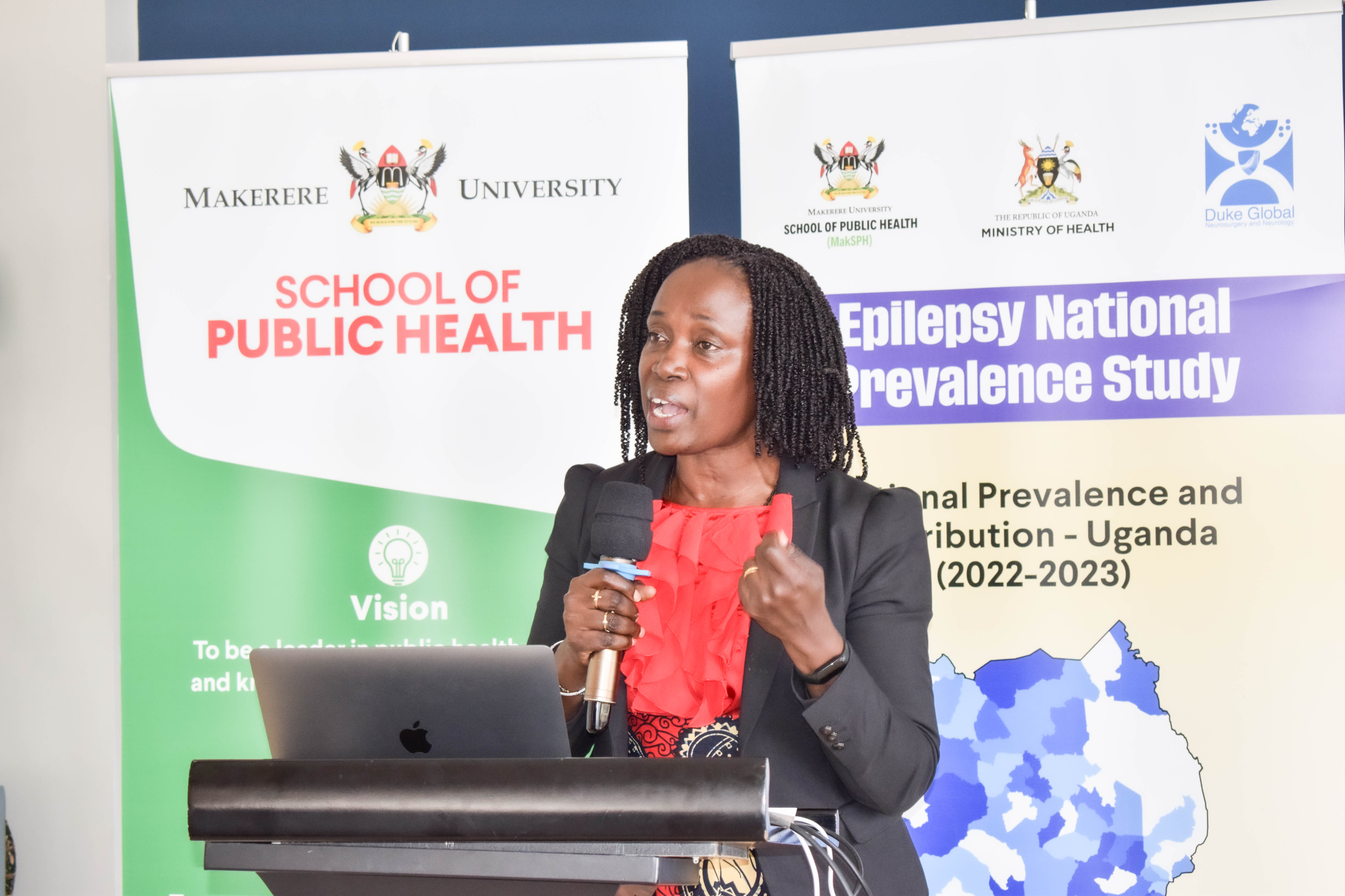 Dr. Angelina Kakooza Mwesige, a Co-Principal Investigator for Uganda who is also a Senior Lecturer and Paediatric Neurologist in the Department of Paediatrics and Child Health, Makerere University School of Medicin