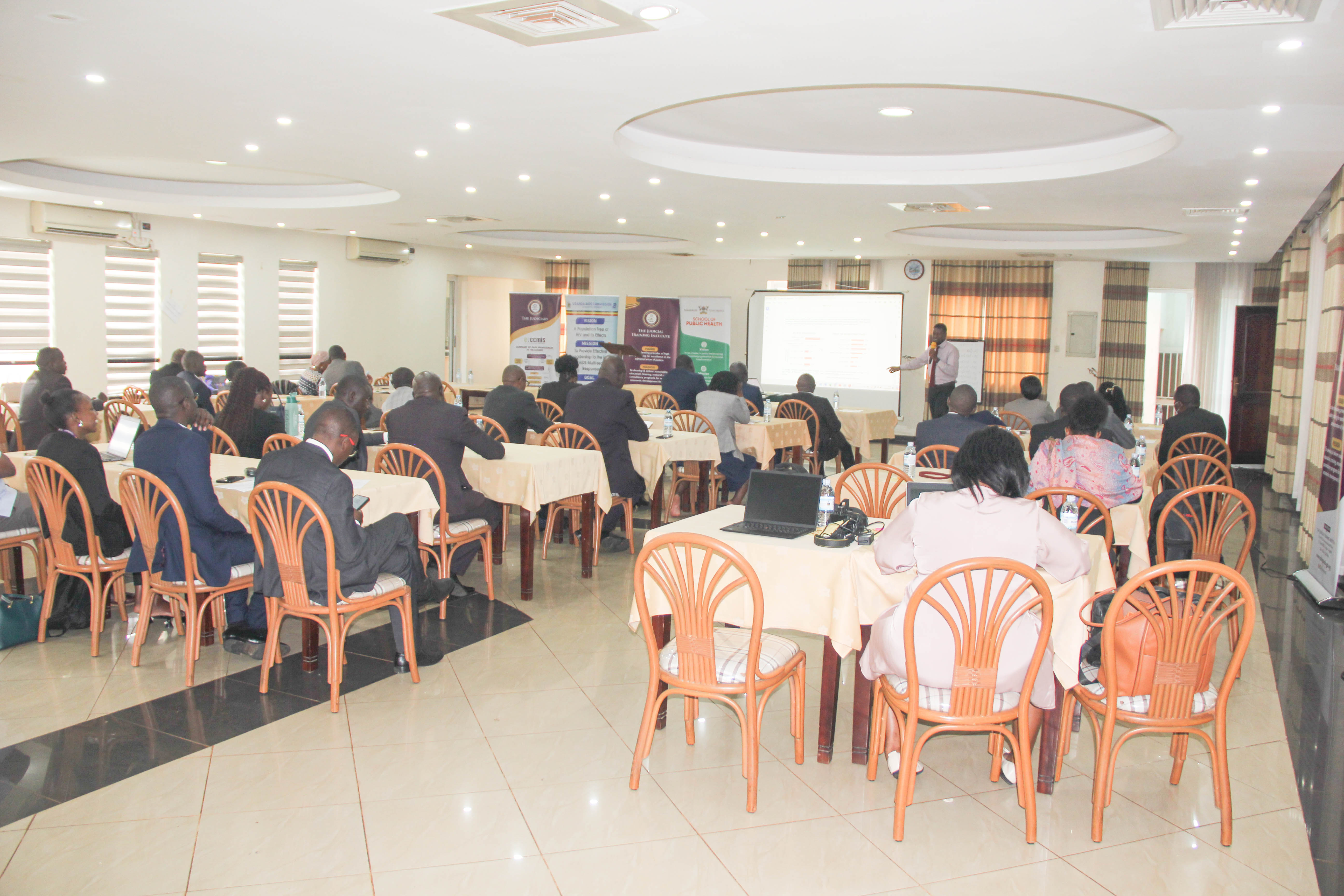 Participants attending the judicial officers training in Gulu.