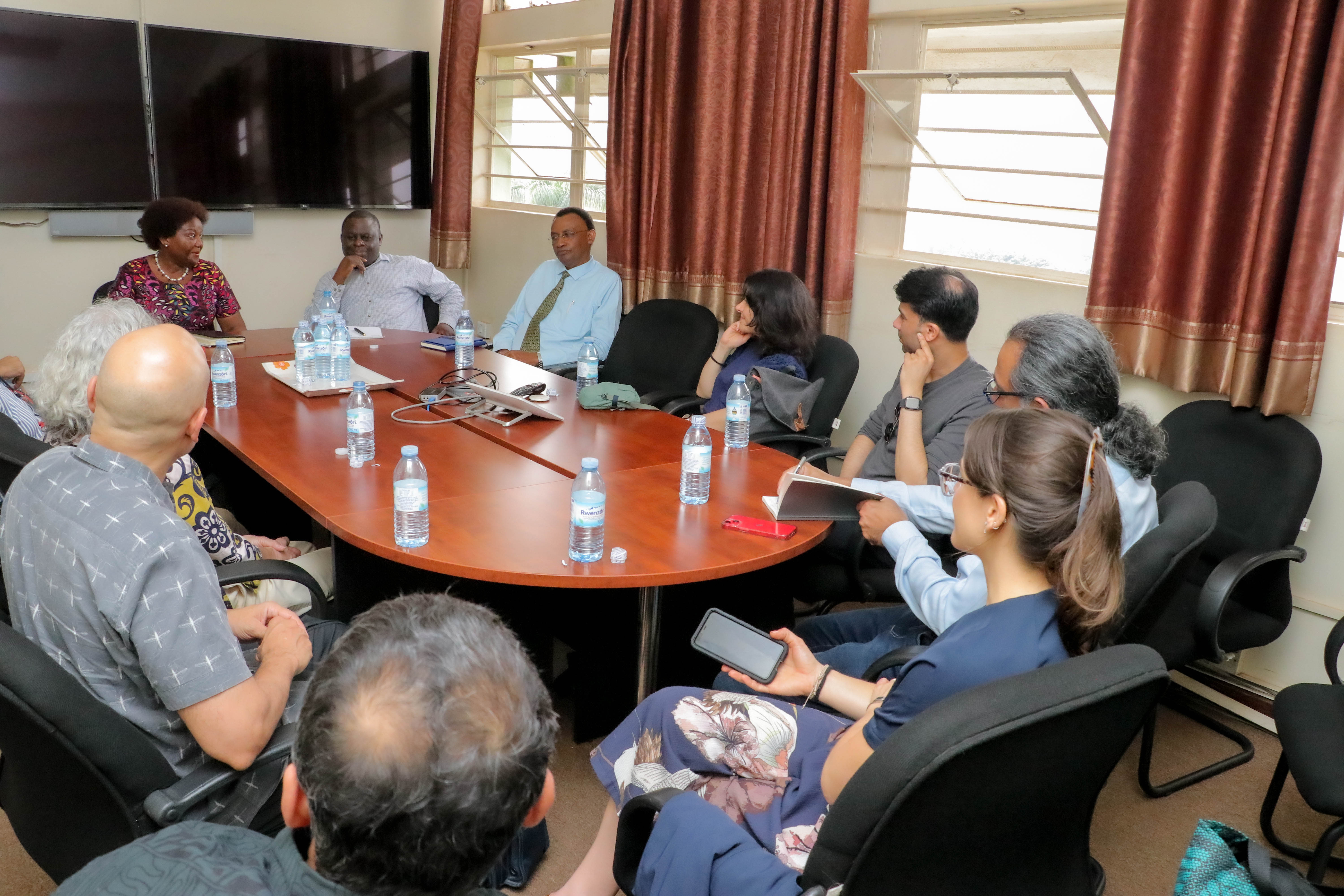 The leadership of the school met with the BMGF and JHU team alongside the focal persons for Malaria research at MakSPH on Wednesday, ‎31 ‎January ‎2024