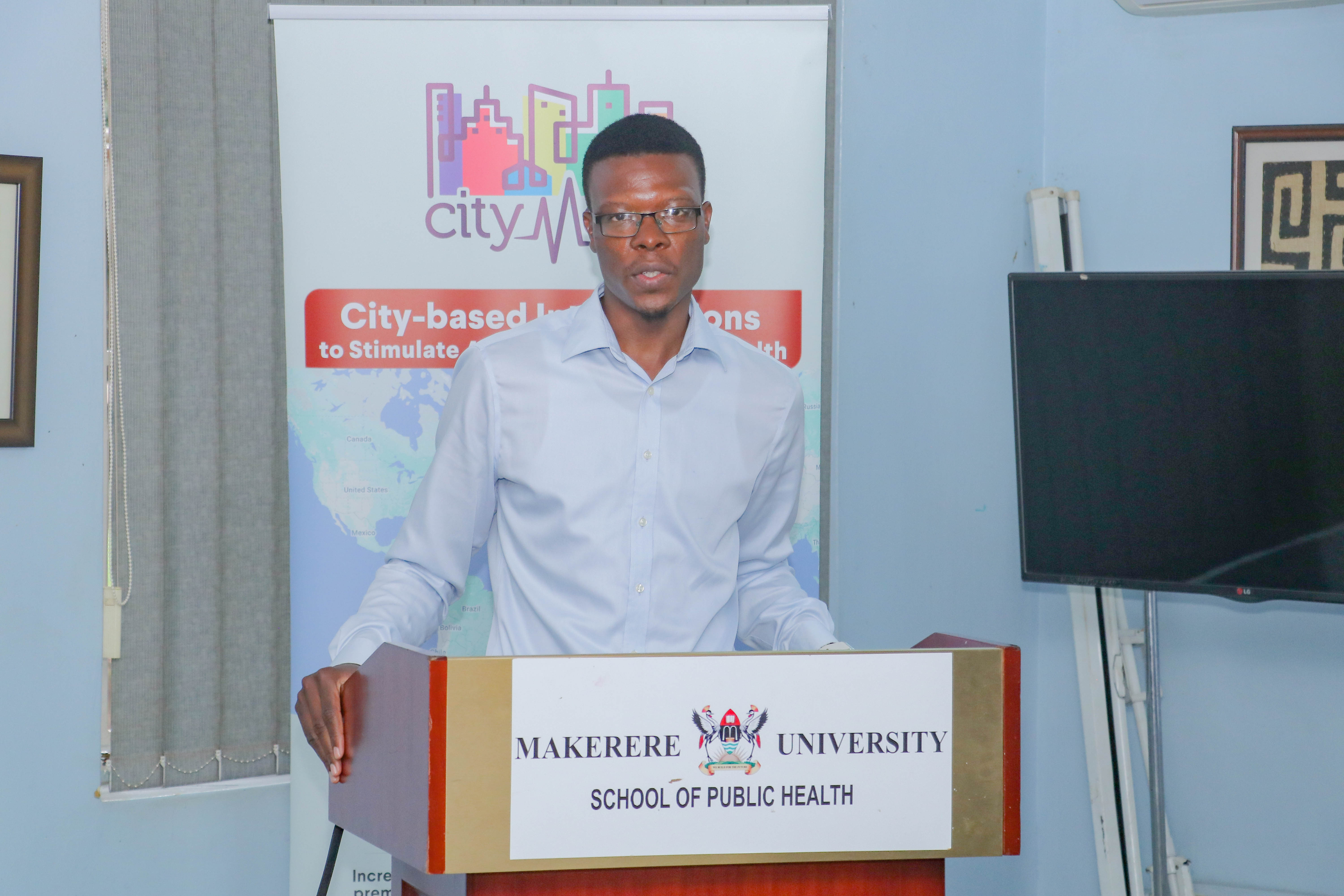 City-Move Principal Investigatory for Kampala, Uganda, Dr. Lawrance Ndejjo during the recent stakeholder workshop in Kololo 26th September, 2024.