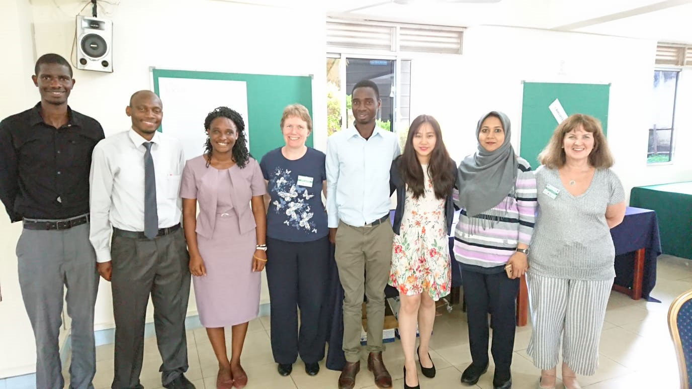 Facilitators from left to right: Julius Mulumba, David Musoke, Grace Biyinzika Lubega, Jody Winter, Sulla Muyingo, Bee Yean Ng, Saba Amir and Jean O’Driscoll.