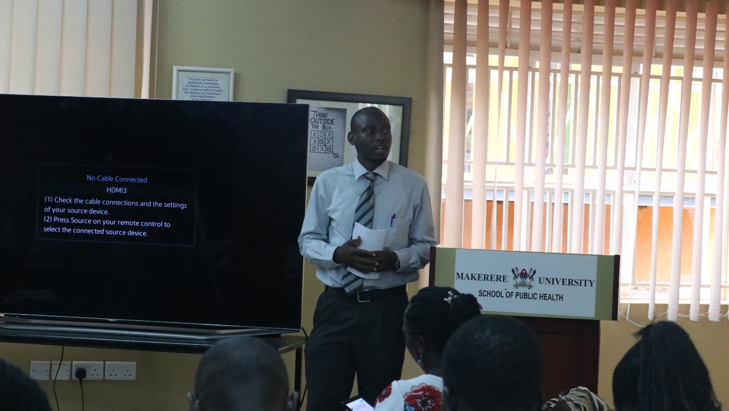research assistants present, Dr David Musoke 